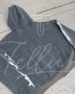 Sweat à capuche français épais 100 % coton délavé à l'acide pour homme, service OEM, vente en gros directe usine - Product Image 2