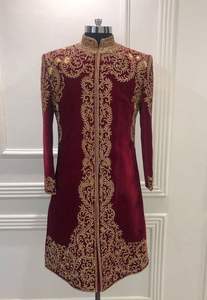 Sherwani indo-occidental stylisé nouvellement stylisé pour hommes 2022 robe de mariée avec broderie lourde Zardozhi grande taille - Product Image 2