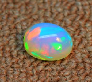 Hermosa PIEDRA DE cabujón de ópalo etíope brillante, gemas de ópalo etíope bien pulidas, piedras preciosas sueltas de ópalo Welo para hacer joyas - Product Image 2