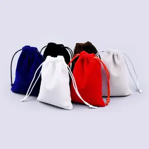 कस्टम आकार रंगीन और उच्च अंत बनावट दराज उपहार बैग मखमली गहने पाउच रचनात्मक पोर्टेबिलिटी