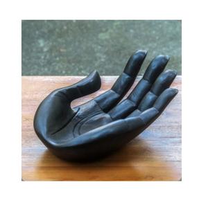 Ornement en bois sculpté pour la décoration de table à domicile ou à l'hôtel, sculpture en bois décorative - Product Image 2