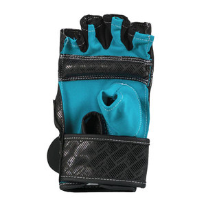 Custom Personalized Logo PU Leather MMA Kickboxing <b>Gloves</b> <b>Moisture</b> Wicking Hook Loop Closure Half Finger Design Unisex Adult - Product Image 3
