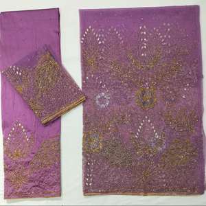 African Floral Hand Beaded Stone African <b>Dresses</b> <b>Styles</b> 100% Polyester Fabric Customized Color <b>Wedding</b> <b>Dress</b> for Women - Product Image 6