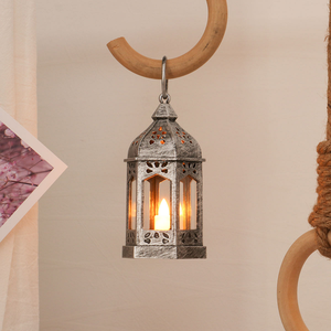 Juego de 3 candelabros de acero inoxidable, farol decorativo para decoración del hogar - Product Image 3