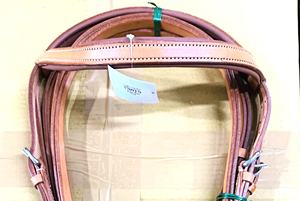 Sale en cuir de qualité supérieure pour l'équitation Bride sans mors avec traction latérale rembourrée souple à un prix abordable - Product Image 6