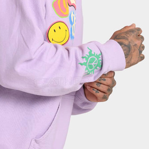 2024 sweats à capuche d'impression bouffante sur mesure sweat à capuche de couleur unie vêtements décontractés sweats à capuche d'impression bouffante à vendre - Product Image 6