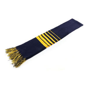 Bufandas para aficionados al fútbol tejidas en invierno para uso en exteriores de buena calidad, nuevo estilo, modelo estampado liso largo con logotipo personalizado - Product Image 1