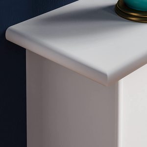 Copritermosifone Moderno in <span class=keywords><strong>Legno</strong></span> MDF Bianco per Casa Soggiorno Camera da Letto Bagno S M L Griglia a Listelli Elegante Mobiletto per Riscaldamento con Mensola - Product Image 5