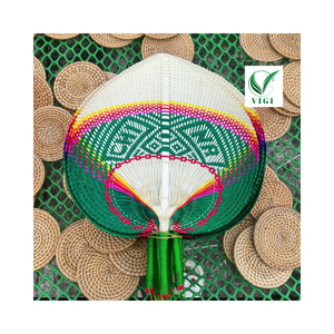 Ventilador de mano de bambú decorativo-Recuerdo de boda y regalo impreso personalizado - Product Image 1