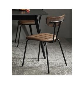 Silla de Casa de calidad superior con diseño de trening 2024, silla de casa con soporte de polvo negro de hierro con parte superior de cuero marrón para obtener una oportunidad de oro - Product Image 1