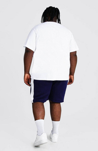 Ensemble décontracté 2026 tendance : T-shirt et short légers en nylon bicolore, idéal pour la plage, taille plus, collection été - Product Image 2