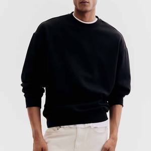 Sudadera de felpa francesa de algodón 100% personalizada para hombres, patrón sólido, peso pesado con gran tamaño - Product Image 1