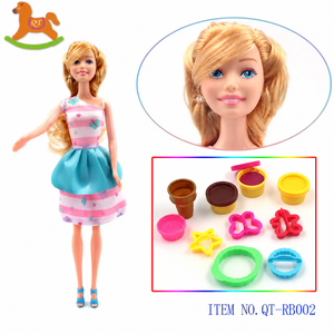 ตุ๊กตาพีวีซีการ์ตูนหลากสีสวยงามแบบ DIY สำหรับเด็กผู้หญิง พร้อมชุดสไลม์และแม่พิมพ์ ตุ๊กตาโมลลี่ ปรับแต่งได้ จำหน่ายจำนวนมาก - Product Image 2