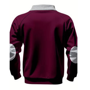 Sweat-shirt unisexe décontracté d'hiver à fermeture éclair quart de tour en coton 100% léger de haute qualité 2026, 2 pièces - Product Image 6