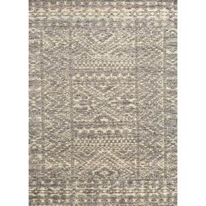 พรมขนสัตว์ถักมือสีเบจและสีน้ำตาลลายเรขาคณิต พรมปูพื้นปอกระเจาสำหรับตกแต่งห้องนั่งเล่น ขนาดใหญ่ รุ่น Skwl-427 - Product Image 1