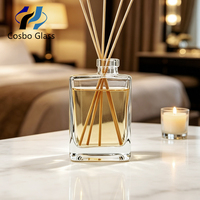 Bouteilles de parfum et de fragrance en verre sérigraphiées de qualité supérieure pour la décoration de la maison, 50 ml/100 ml/275 ml, directement de l'usine