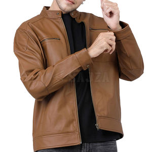 High Quality New Design Leather Made Waterproof Genuine Leather Factory Made Arrival Reasonable Price New Men Leather Jacket - Product Image 1