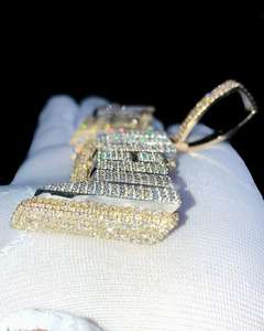 Long Pendant <b>Necklace</b> with Layered Chain Design Fashion Jewelry for Men & Women - Product Image 5