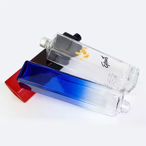 OEM Vacío Claro 500ml Cambio gradual Azul Cuadrado Vidrio <span class=keywords><strong>Precio</strong></span> competitivo Botella de <span class=keywords><strong>whisky</strong></span> - Product Image 3