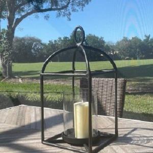 Expensive Black Finished Fallon Forged Iron Outdoor <b>Lantern</b> Handmade Hanging Candle <b>Lanterns</b> Available in Low Prices - Product Image 3