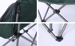 Oversized Camping Chair for Adults <b>Padded</b> Heavy Duty 400lb Folding Chair with Carry Bag & Cupholder <b>Cooler</b> Modern Design 1-Pack - Product Image 2