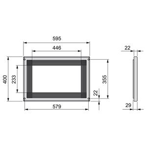Marco para Microondas Emuca España, 600 mm, Níquel Satinado, Plástico, 600x400 mm, Accesorios para Muebles de Cocina, Modelo 8061551 - Product Image 4