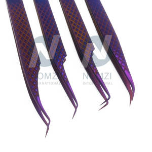 แหนบขนตาปลอมพร้อมปลายแหลมดีไซน์ที่ดีที่สุดอุปกรณ์สำหรับร้านเสริมสวยน้ำหนักเบาพิมพ์โลโก้ตามสั่ง - Product Image 3