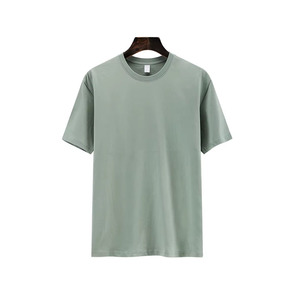 Prix de gros T-shirt uni vierge Personnalisez votre logo T-shirt en polyester et en coton T-shirt grande taille pour hommes - Product Image 1