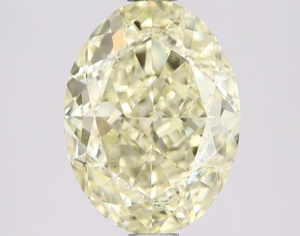 เพชรแฟนซีสีเหลืองอ่อน3.02กะรัตเพชรแฟนซีสำหรับทำเครื่องประดับ SI1ตัดทรงรี - Product Image 1