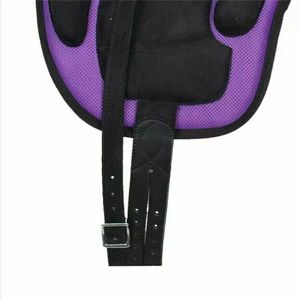 Selle d'équitation sans arbre en cuir de qualité supérieure 2025 Style occidental et anglais pour l'équitation - Product Image 3