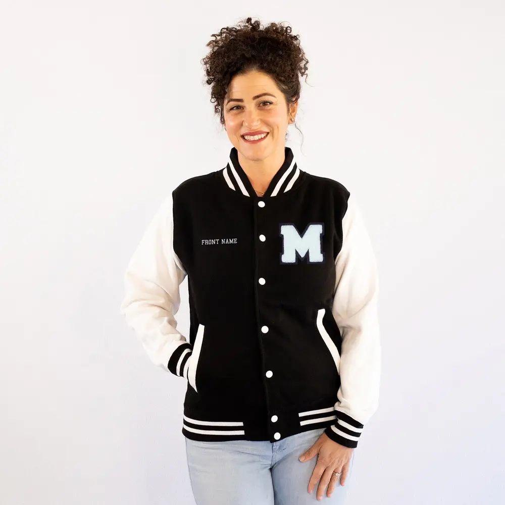 Hochwertige individuelle Letterman Baseball Varsity Jacket Streetwear individuelle Logodruck Stickerei 100 % Wollejacke