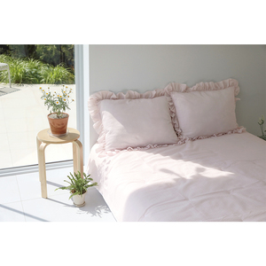 Edredón Fresco y Ligero de Verano con Volantes, SS155*205cm, Edredón de Seersucker, Ropa de Cama Suave, Funda de Edredón de Repuesto, Fibra Huvis Duraron - Product Image 1