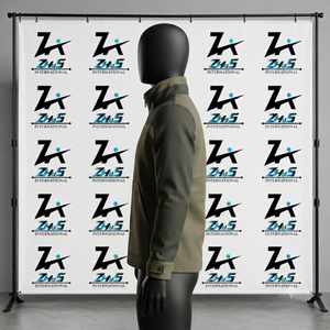 Men's Olive <b>Canvas</b> Bomber <b>Canvas</b> <b>Jacket</b> Stand Collar Zipper Closure Pocket Design Autumn Casual Wear <b>Canvas</b> Duckie <b>Jackets</b> - Product Image 3