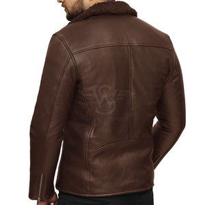 New Stock Men's Cow Skin <b>Fur</b> Leather Winter <b>Jacket</b>-High Quality Eco-Friendly Customizable - Product Image 6