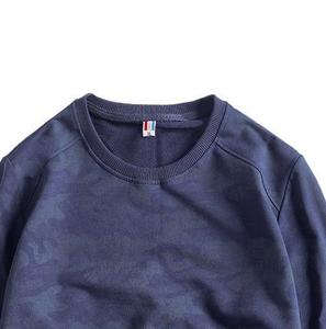 Sweat-shirt à broderie personnalisée sweat-shirts en coton éponge 100% coton hommes équipage hommes sweat-shirt de haute qualité imprimé camo - Product Image 5