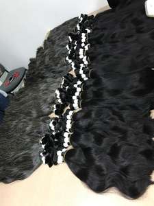 ¡Más vendidos en línea! Extensiones de cabello humano vietnamita crudo Color recto Negro Natural #1b/#1 Sin procesar Mismas cutículas alineadas - Product Image 2