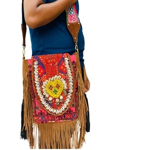 Bolso de hombro indio hecho a mano para mujer, bolso de hombro para mujer, bolso de mano bordado Vintage de lujo personalizado - Product Image 5