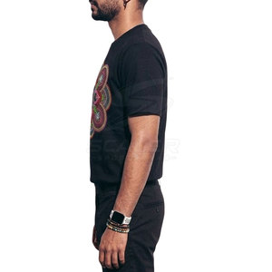 Camiseta de Punto con Bordado, Corte Regular, Suave, Transpirable, Ligera, de Secado Rápido, Ecológica, Perfecta para el Uso Diario - Product Image 4