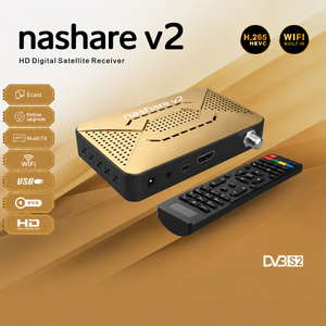 Receptor de <span class=keywords><strong>TV</strong></span> Satelital Nashare V2 Mini, Decodificador DVB-S2, Decodificador FTA Gratuito, Sintonizador DVB LNB, Receptor Digital, Decodificador - Product Image 2