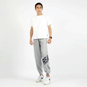 กางเกงจ็อกเกอร์ทรงแบ็กกี้ลำลองของผู้ชายพร้อมวัสดุขนแกะและเชือกผูก-สวมใส่สบายทุกวันโลโก้ตามสั่ง - Product Image 2