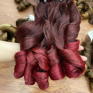 2025 Hot Bouncy Curl Cabello crudo Doble dibujado Cabello nigeriano Precio al por mayor Extensiones de cabello humano vietnamita - Product Image 1