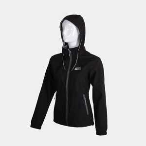 Navigate Veste polaire collée pour femmes Bomber noire réversible en cuir PU tissu suédé capuche surdimensionnée Logo personnalisé fourrure de polyester - Product Image 1