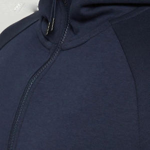 Sweats à capuche personnalisables de couleur unie pour hommes avec manches respirantes complètes 100% coton mélangé teint uni pour les soldes d'hiver - Product Image 4