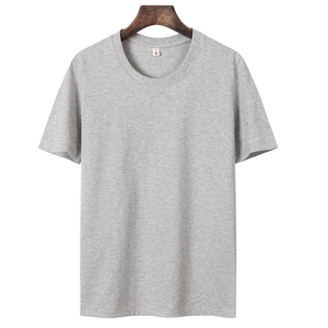 เสื้อยืดคอกลมสีเทาเรียบสำหรับผู้ชาย |   เสื้อยืดเปล่าพิมพ์โลโก้เอง |   เสื้อยืดแขนสั้นผ้าฝ้ายเนื้อนุ่มสบายสำหรับขายส่งแบบ OEM เสื้อยืดผู้ชาย - Product Image 1