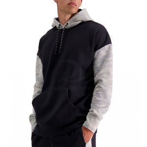 Sweat-shirts surdimensionnés pour hommes en coton mélangé, coupe décontractée, avec un design minimaliste et propre, pour une utilisation quotidienne en extérieur - Product Image 3