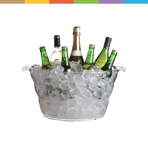 Baignoire design personnalisé avec transporter bière boisson stockage refroidisseur métal boisson bac à glace galvanisé seaux à glace pour la fête - Product Image 6