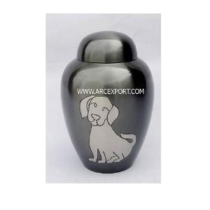 Urne de designer en métal argenté Heard Décoration de la maison Articles de table Dernières urnes de décoration uniques Urnes pour animaux de compagnie de la plus grande qualité à bas prix - Product Image 2