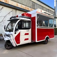 Nouveau tricycle électrique à trois roues, fourgonnette ouverte/chariot de restauration de rue, vélo de livraison, 2 passagers, charge utile de 100 kg, vitesse de 30 km/h, autonomie de 30 km