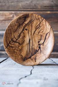 Plateau de service à salade rond en bois moderne de luxe fait à la main, boîte en pin, thème amour, personnalisable, décoration de la maison, cadeau - Product Image 5