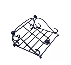 Soporte de pañuelos de Metal ligero de lujo creativo decorativo para sala de estar soporte de pañuelos de Metal de Color dorado elegante - Product Image 3